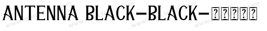 Antenna Black-Black字体转换